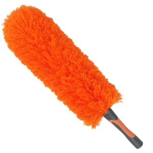 Orange Bendable Fluffy Microfiber Duster