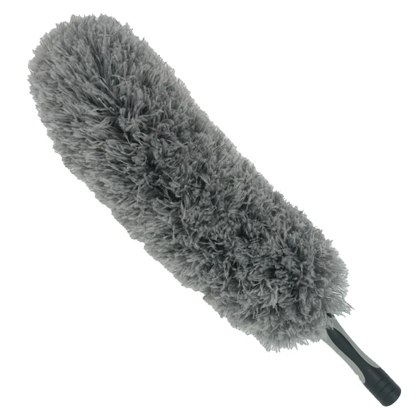 Grey Bendable Fluffy Microfiber Duster