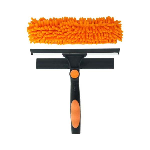 2-in-1 Orange Window Squeegee and Scrubber Combo-3 2-in-1 Orange Window Squeegee and Scrubber Combo-3