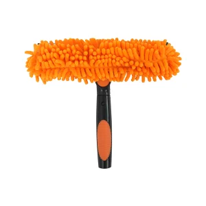 2-in-1 Orange Window Squeegee and Scrubber Combo-4