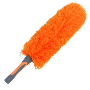 Orange Bendable Fluffy Microfiber Duster-6
