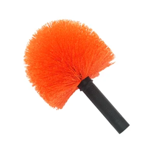 Fluorescent Orange Red Cobweb Duster Brush-3